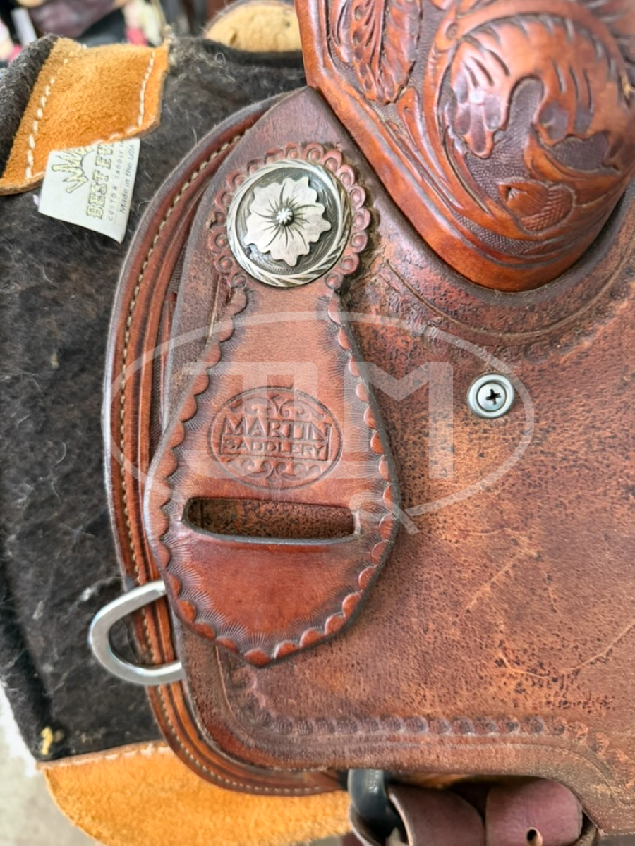 14" Martin Saddlery 01 Roper Team Roping Saddle     S1124
