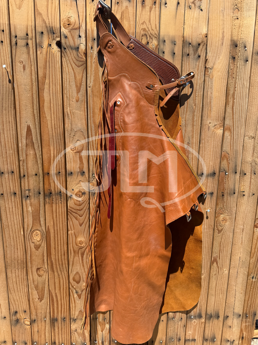 Riata Saddlery Custom Leather Chaps    CH1131