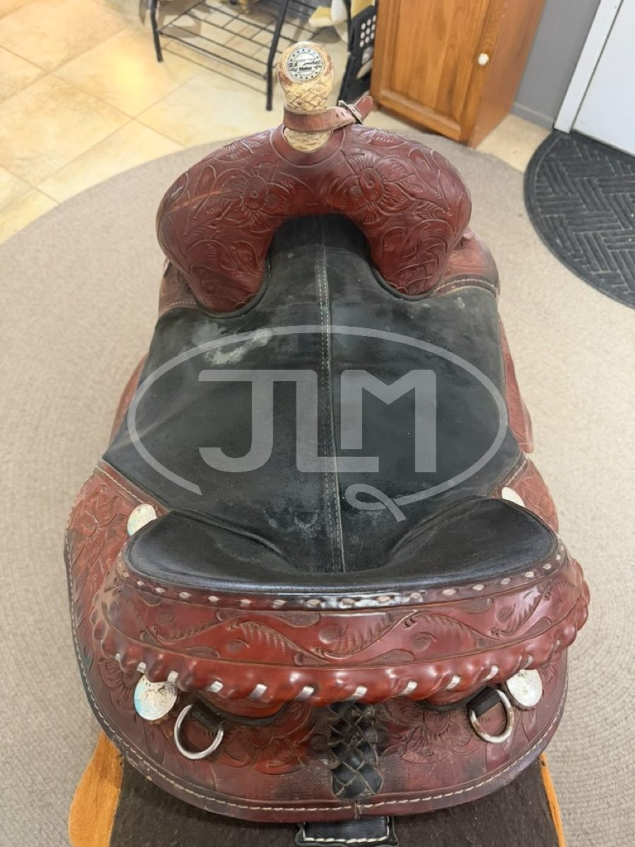 16" Bob Marshall Sports Saddle Debra Sibley Treeless Barrel Saddle