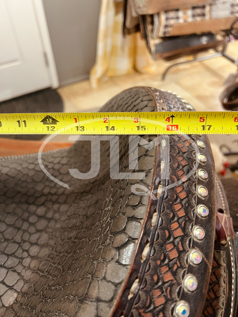 15" Extra Wide Double J Saddlery Speedster Barrel Saddle