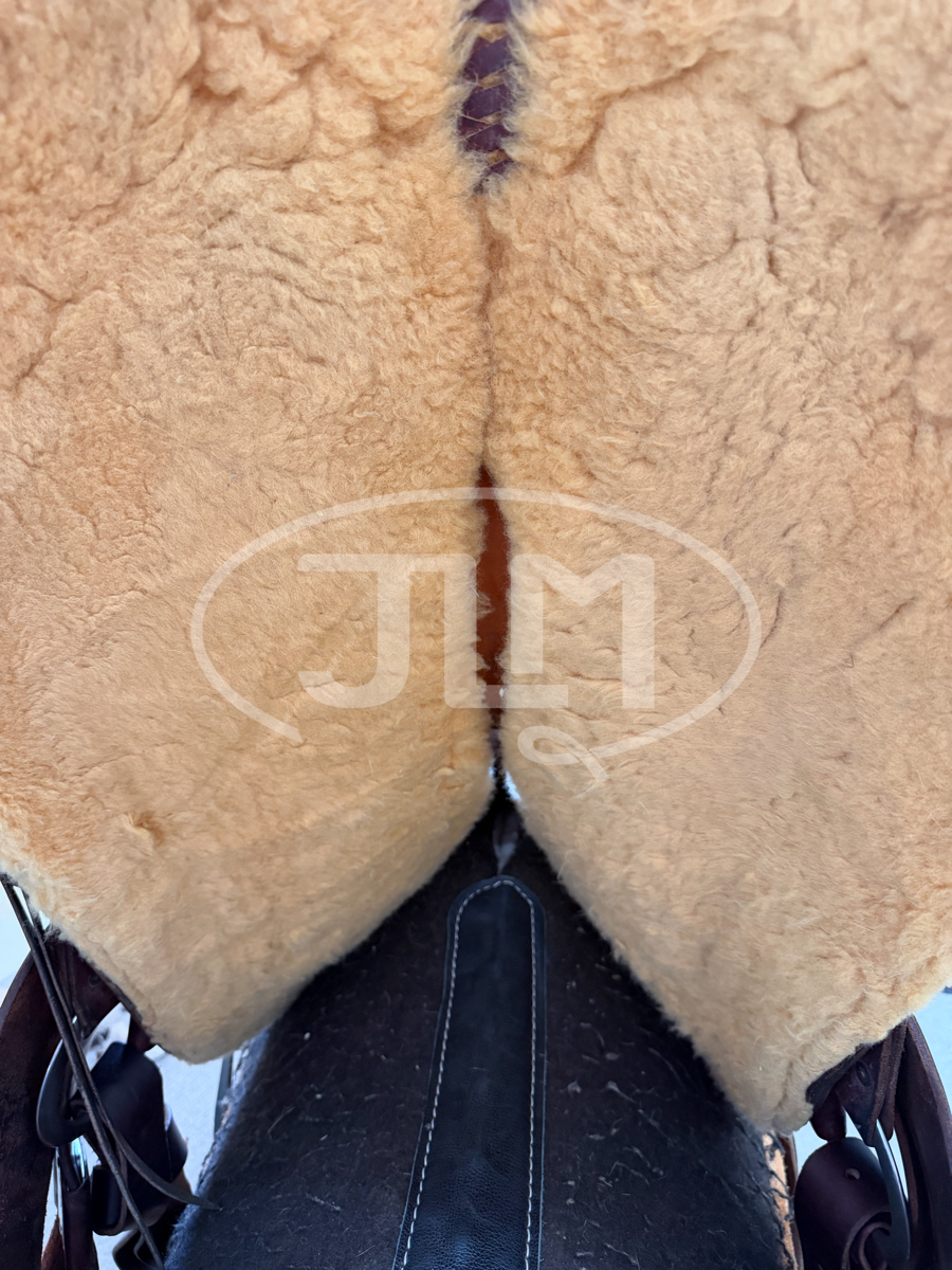 15.5" High Country Cowboy Company Dave Hulbert Custom Ranch Roper Saddle      S1112