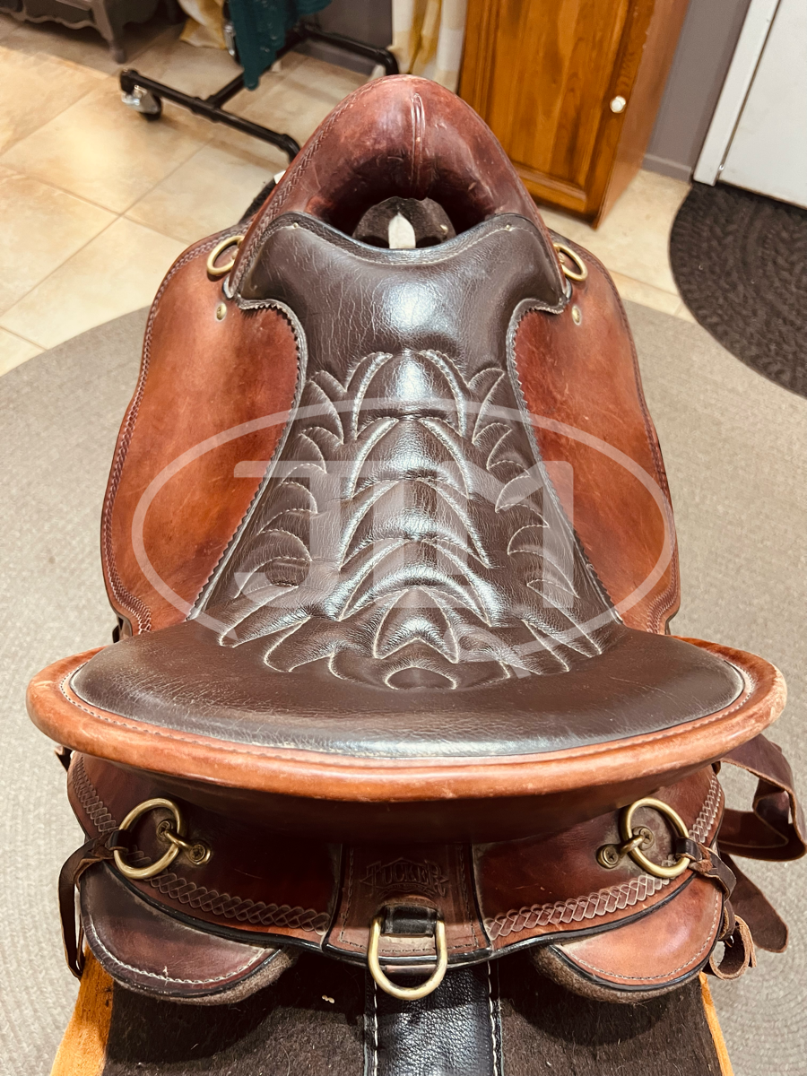 15.5" Tucker River Plantation BNT X Wide Endurance Saddle