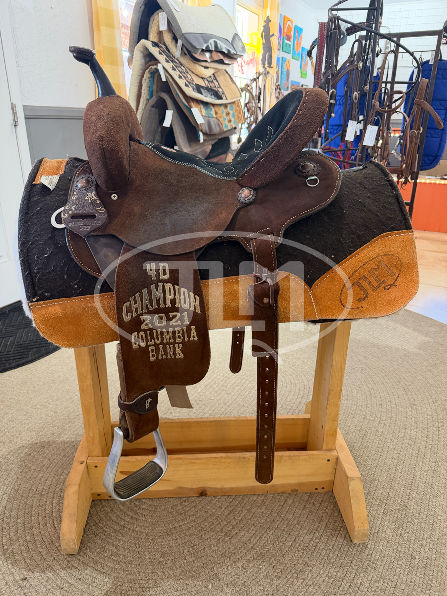 13.5" Wide Double J Pozzi Pro Flex Tree Spinal Relief Barrel Saddle