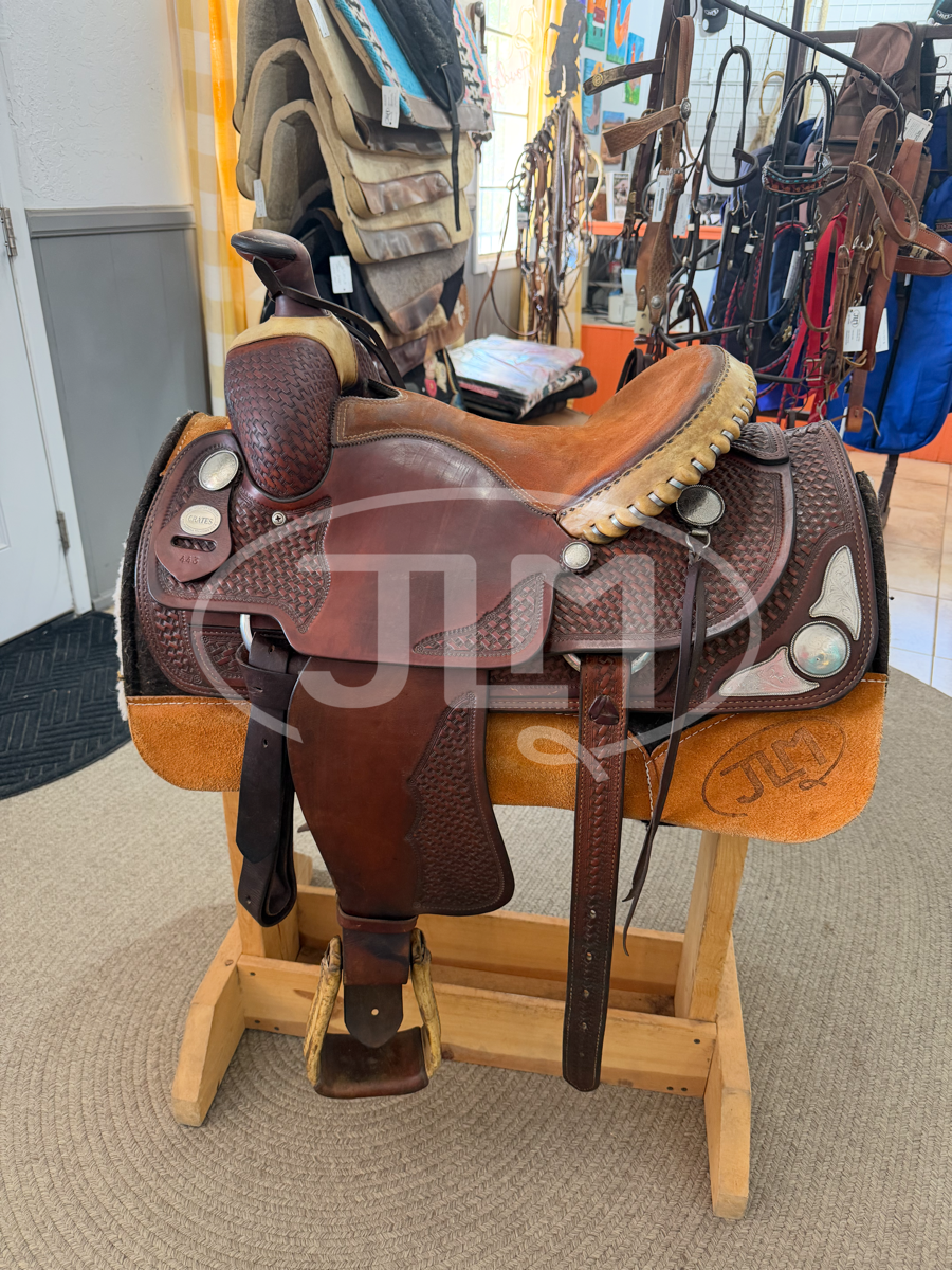 15" Crates Saddlery Team Roping Saddle      S1111