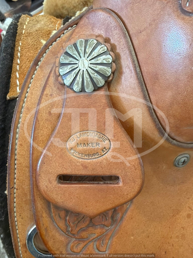 15.5" Reining Saddle by Riata Saddles Wickenburg AZ      S1158