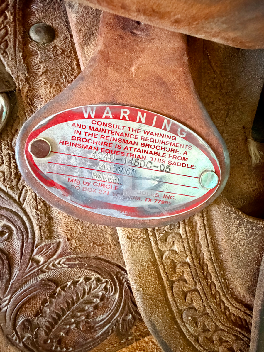 14" Circle Y Marlene McRae Flex Tree Special EFFX Barrel Saddle