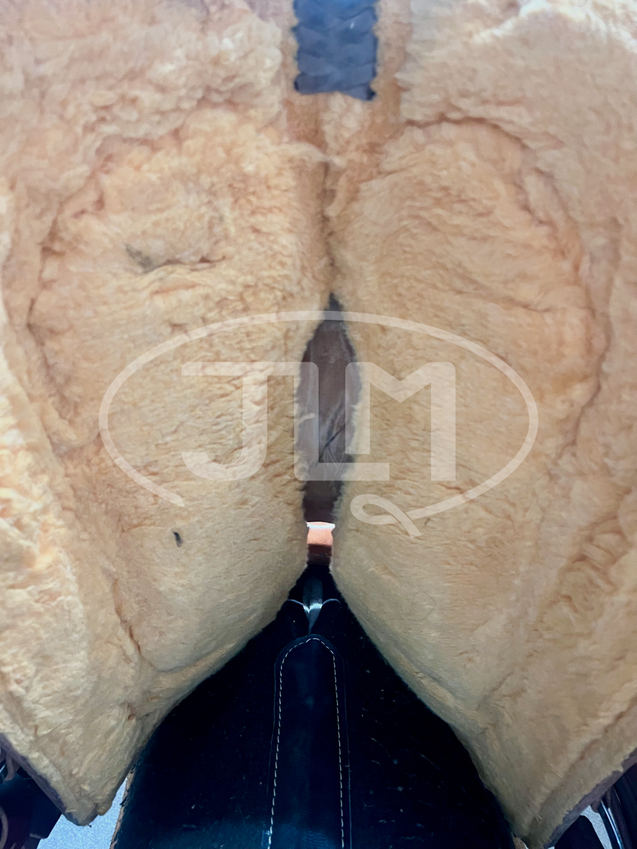 15" NRS Competitor Half Breed Basket Stamp Team Roping Saddle