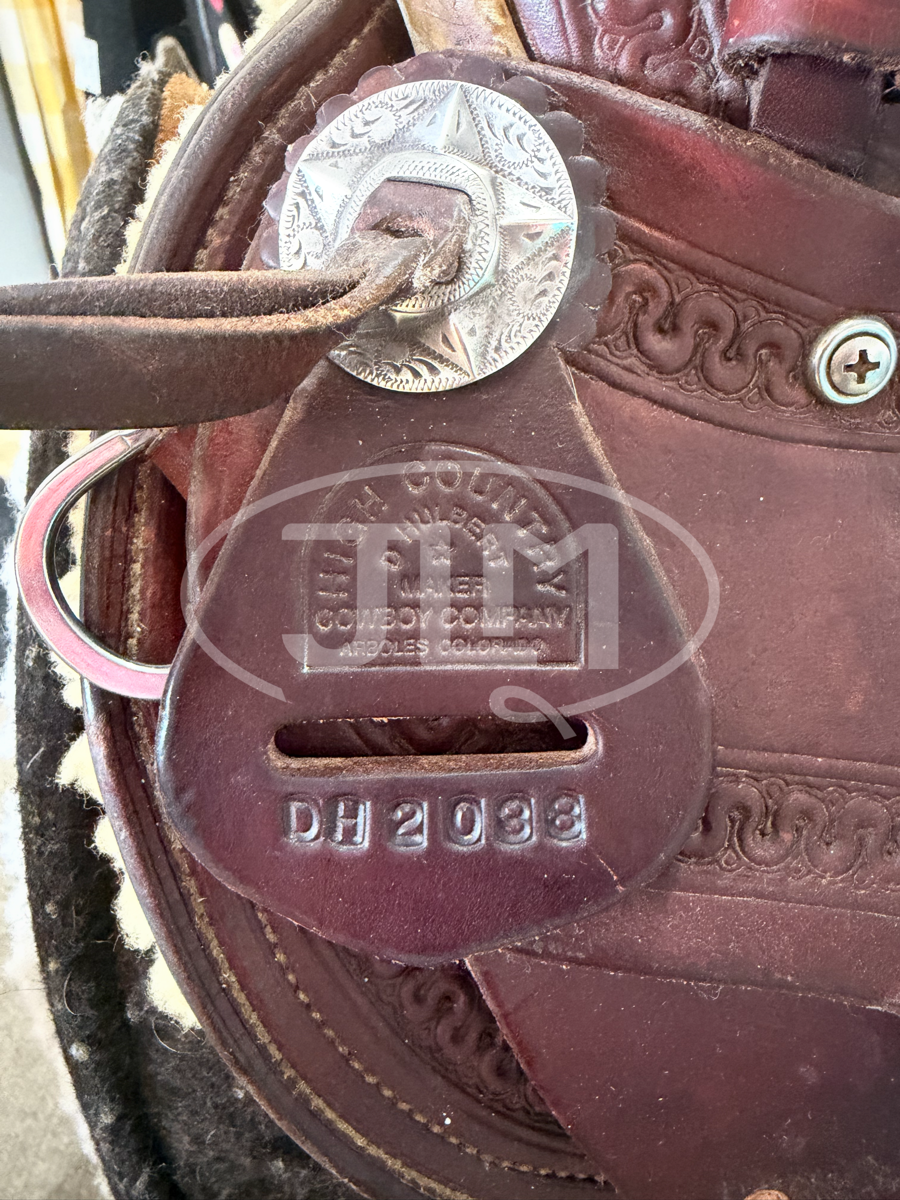 15.5" High Country Cowboy Company Dave Hulbert Custom Ranch Roper Saddle      S1112