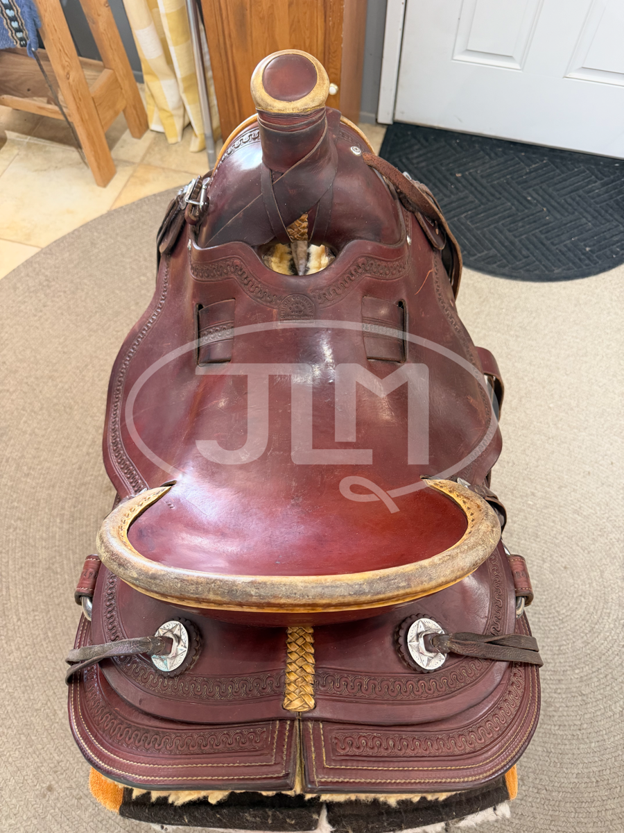 15.5" High Country Cowboy Company Dave Hulbert Custom Ranch Roper Saddle      S1112