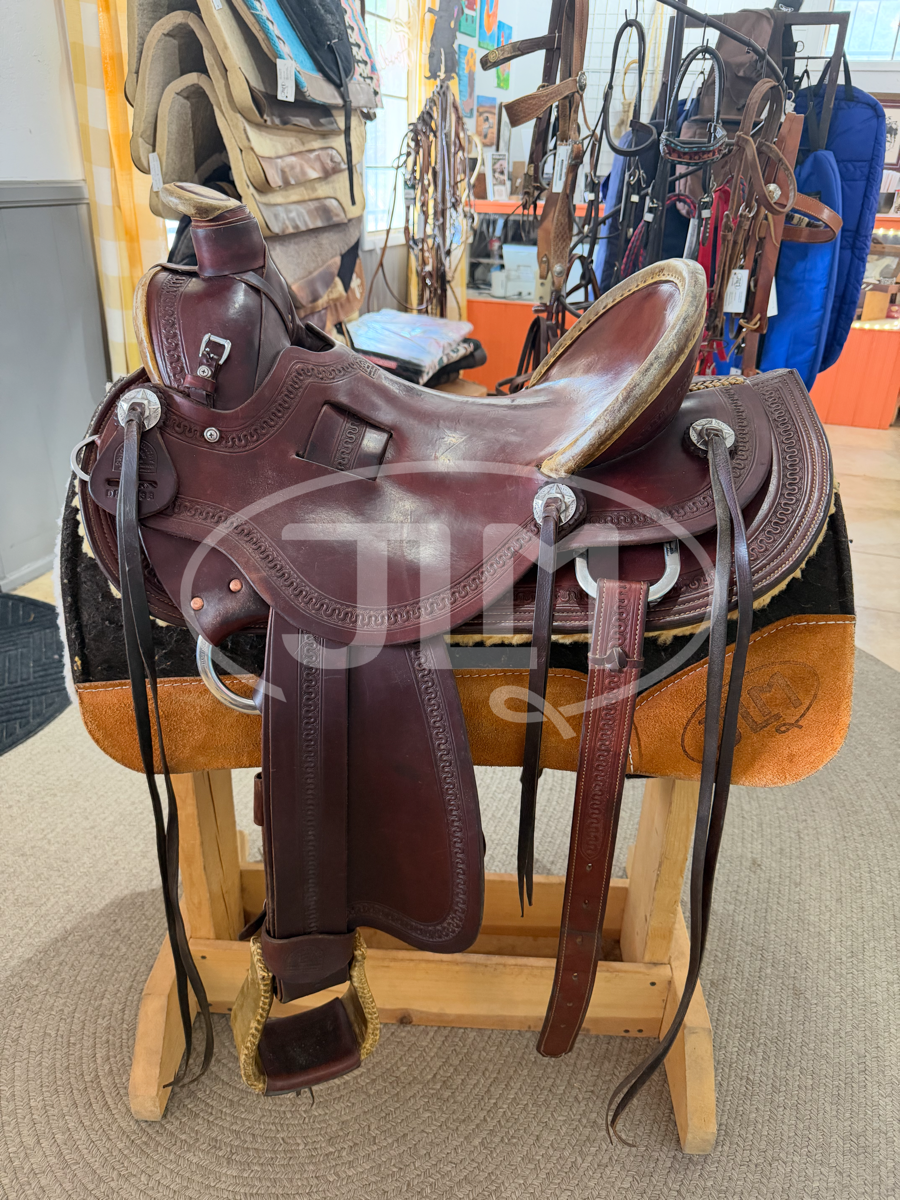 15.5" High Country Cowboy Company Dave Hulbert Custom Ranch Roper Saddle      S1112