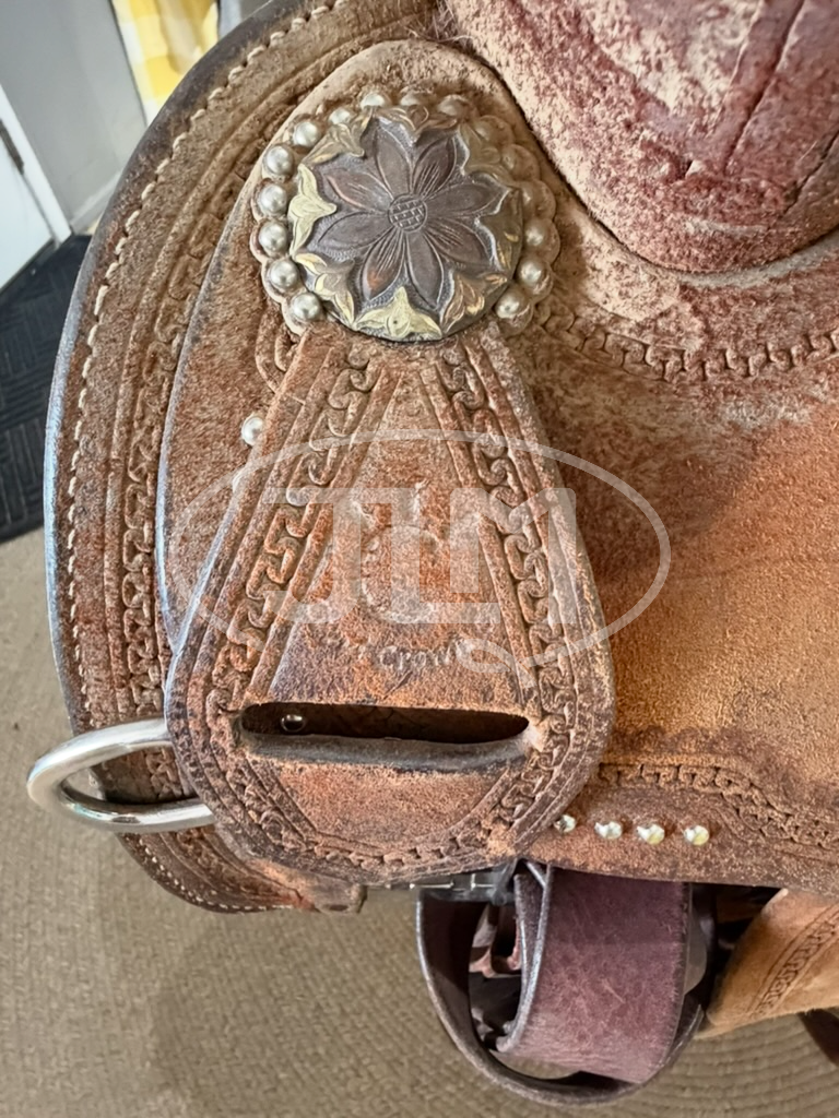 14" Martin Saddlery Crown C Roughout Barrel Saddle