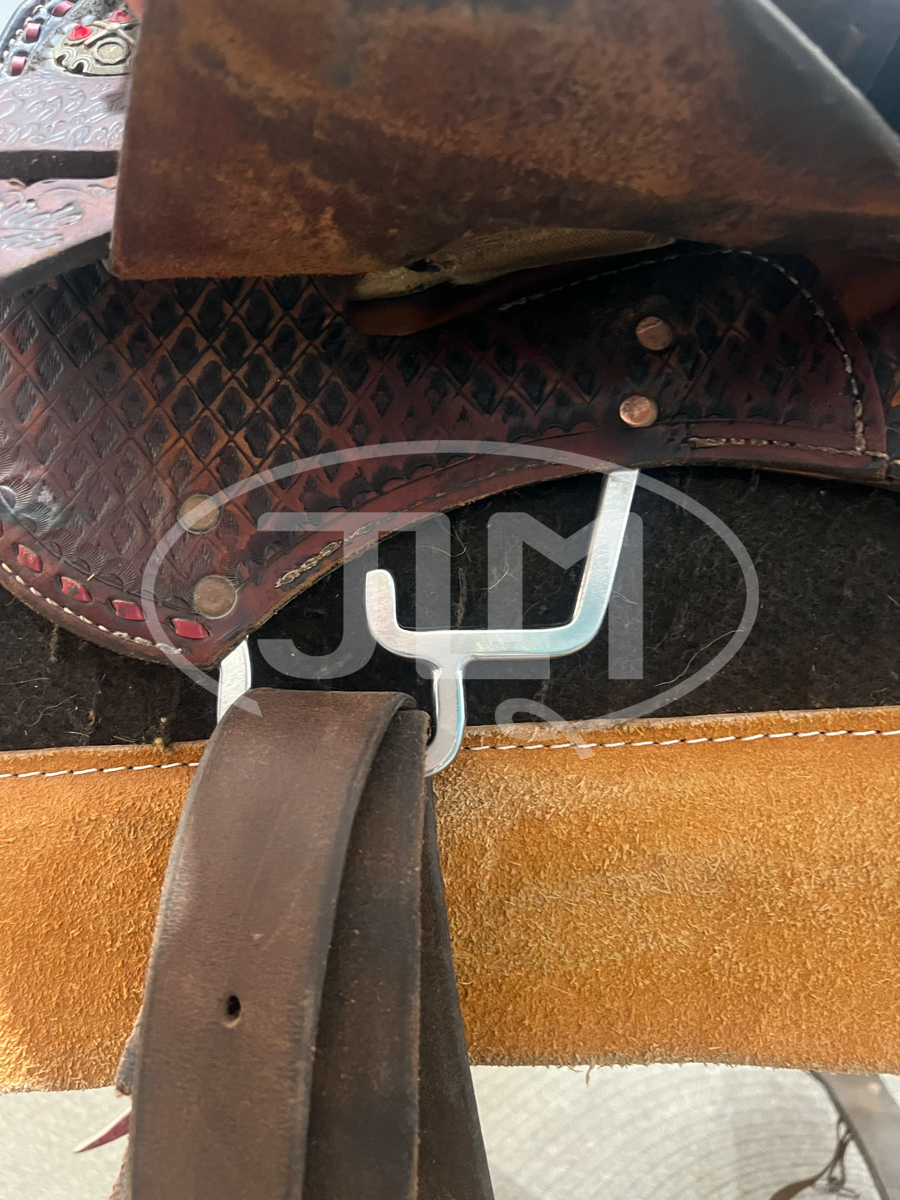 13.5" Wide Double J Pozzi Pro Racer Barrel Saddle