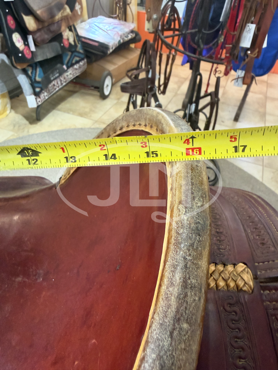 15.5" High Country Cowboy Company Dave Hulbert Custom Ranch Roper Saddle      S1112