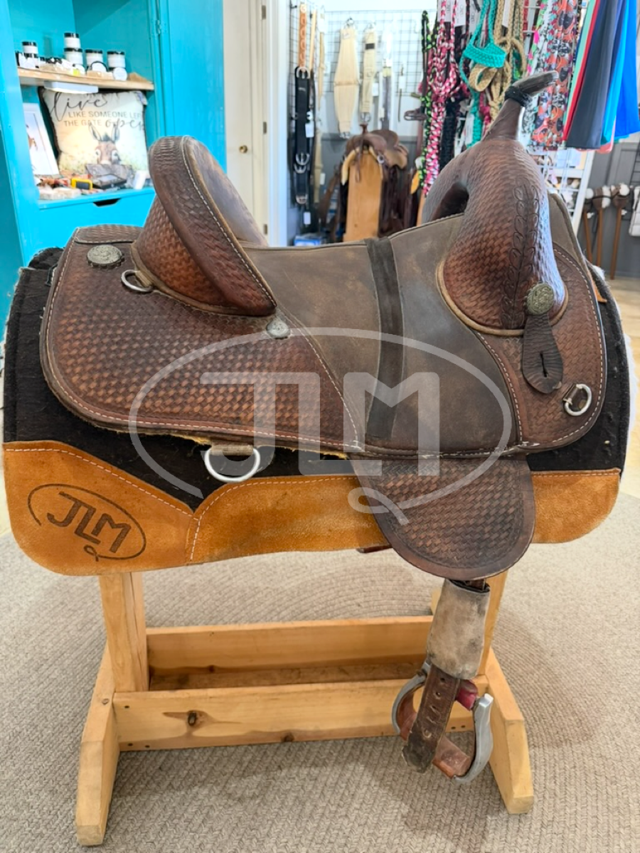 14" Bob Marshall Sports Saddle by Circle Y Treeless Barrel Saddle