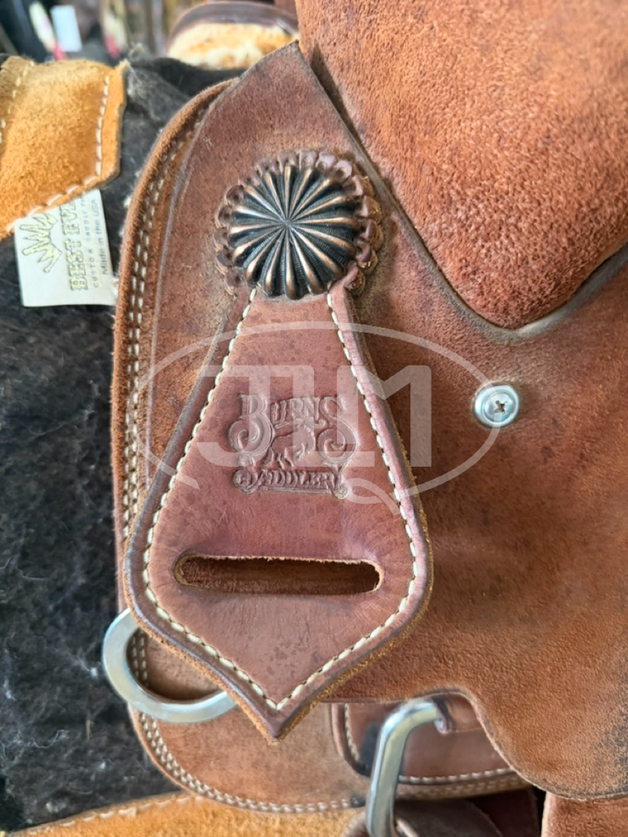 14" WW Burns Saddlery Team Roping Saddle