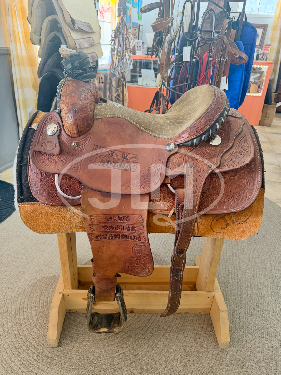 14" Billy Cook Team Roping Saddle