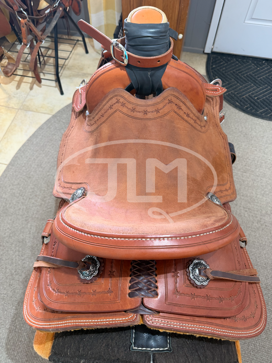 14.5" Handmade Custom Bowman Roper Team Roping Saddle