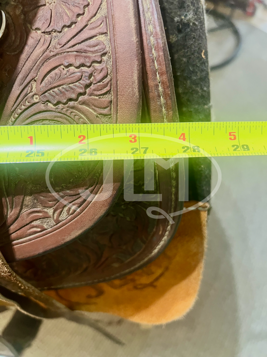 15.5" Bob's Custom Team Roping Saddle