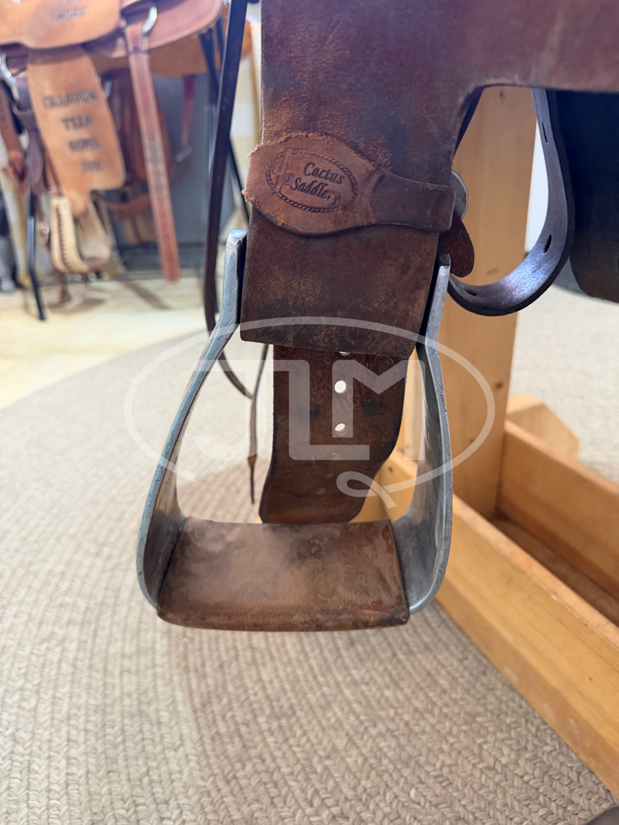 15.5" Cactus Will James Rancher Rope Saddle  SAD1114