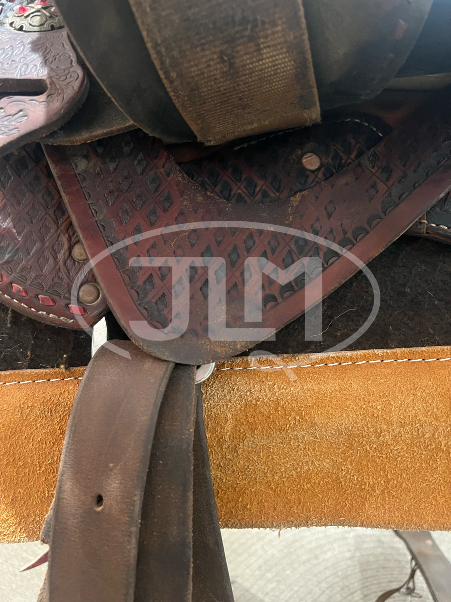 13.5" Wide Double J Pozzi Pro Racer Barrel Saddle