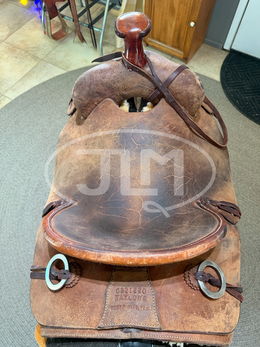 15" Taylor's Saddle Shop Team Roping Saddle