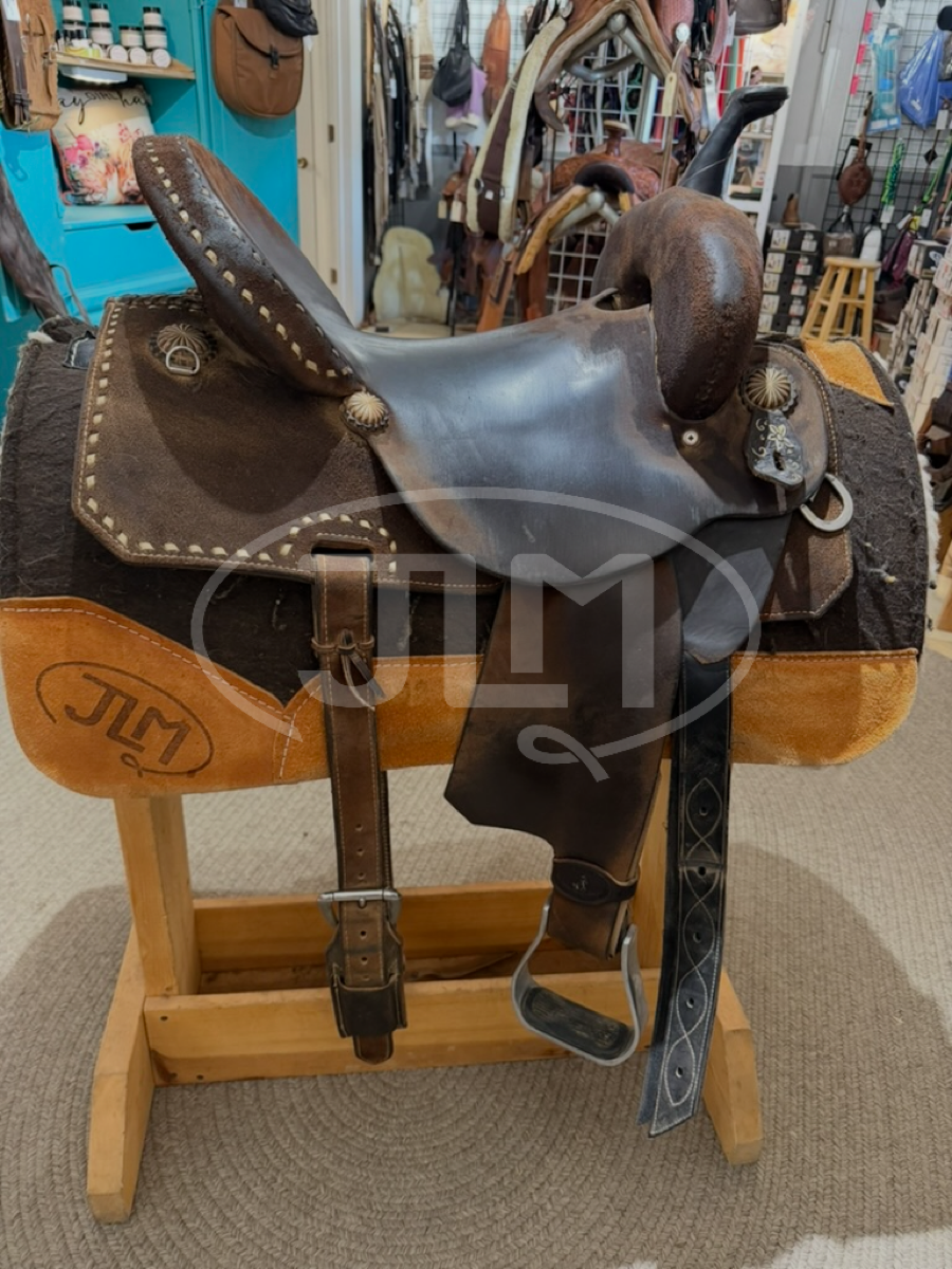 15" Wide Double J Pozzi Pro Flex Barrel Saddle     S1128