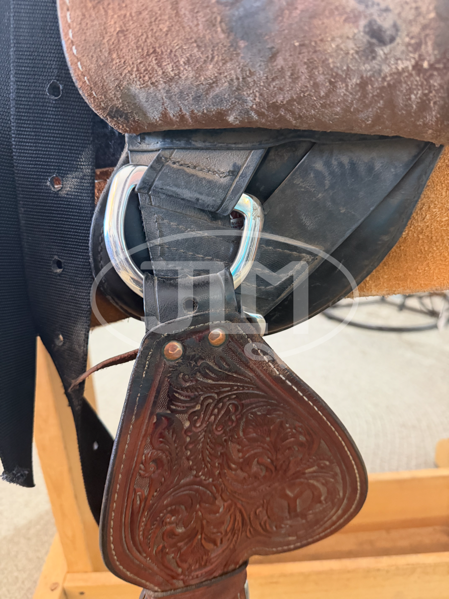 14.5" Circle Y Tammy Fischer Daisy Treeless Barrel Saddle
