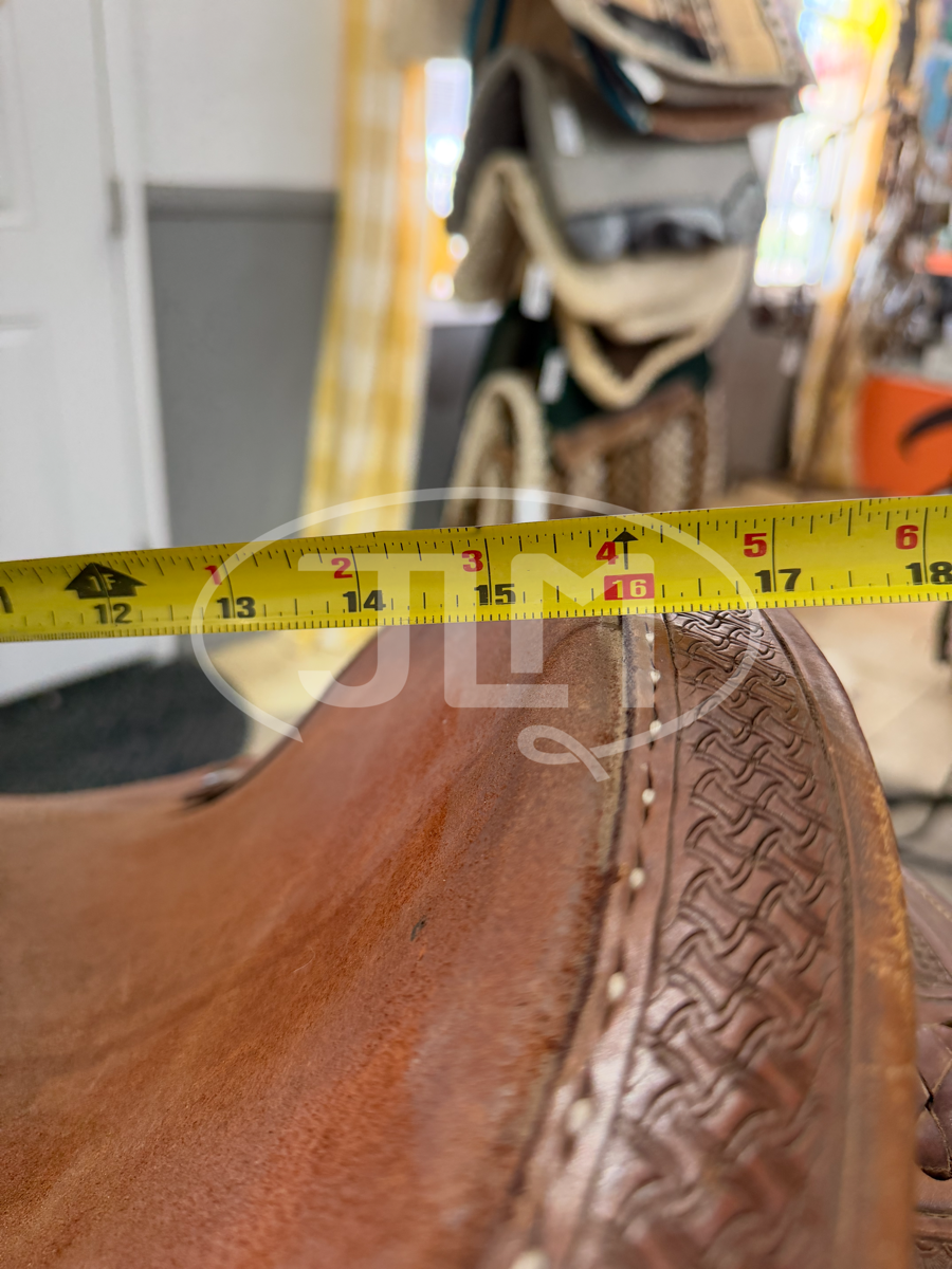 15.5" Cactus Will James Rancher Rope Saddle  SAD1114
