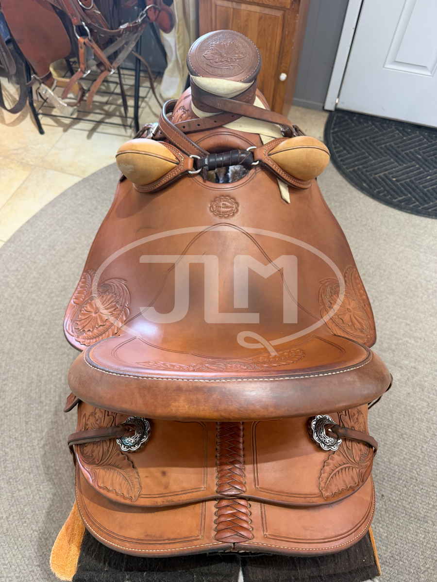 16" Mayer Saddlery Custom Ranch Saddle by Jeff Haslam