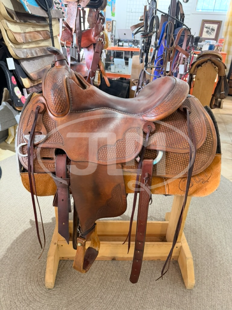 16" Bob's Custom Saddles Duane Latimer Reining Saddle    S1123