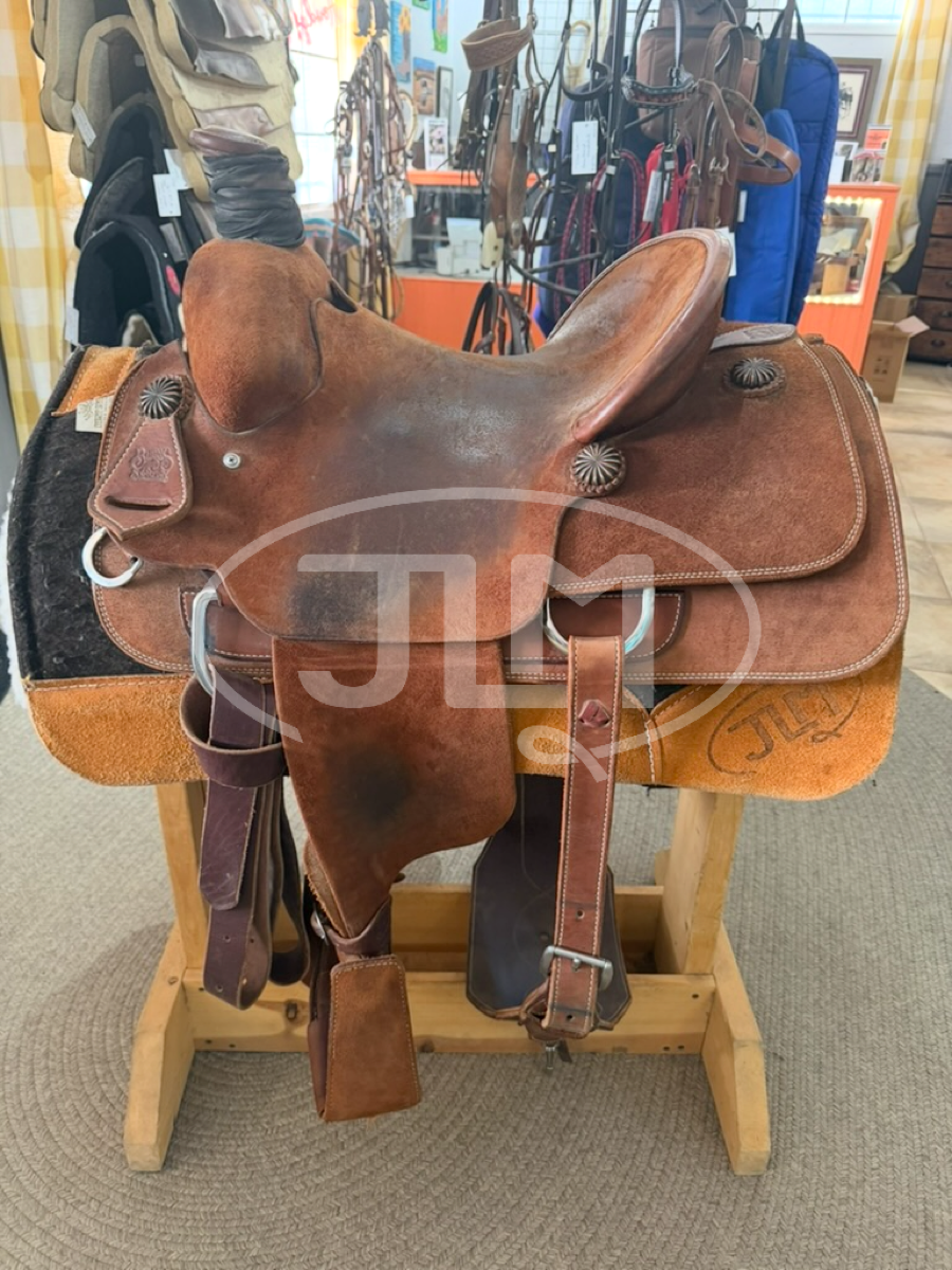 14" WW Burns Saddlery Team Roping Saddle