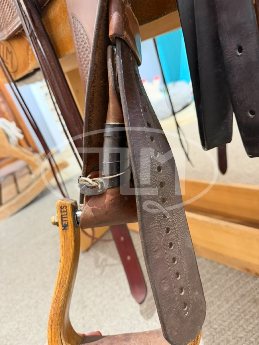 16" Bob's Custom Saddles Duane Latimer Reining Saddle    S1123