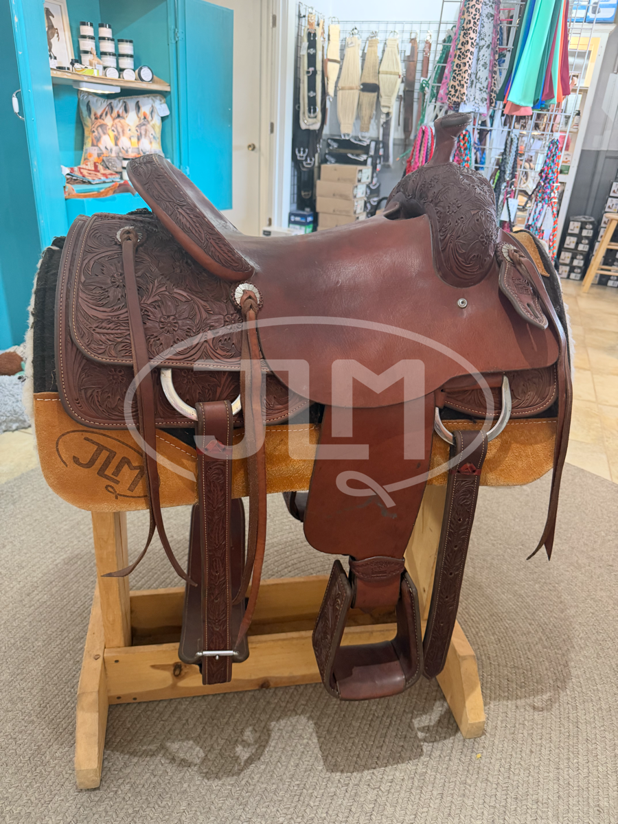 15" Stray Dog All Around Breakaway Rope Saddle