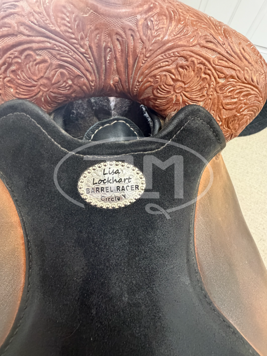 14" Circle Y Lisa Lockhart Dynamo Barrel Saddle