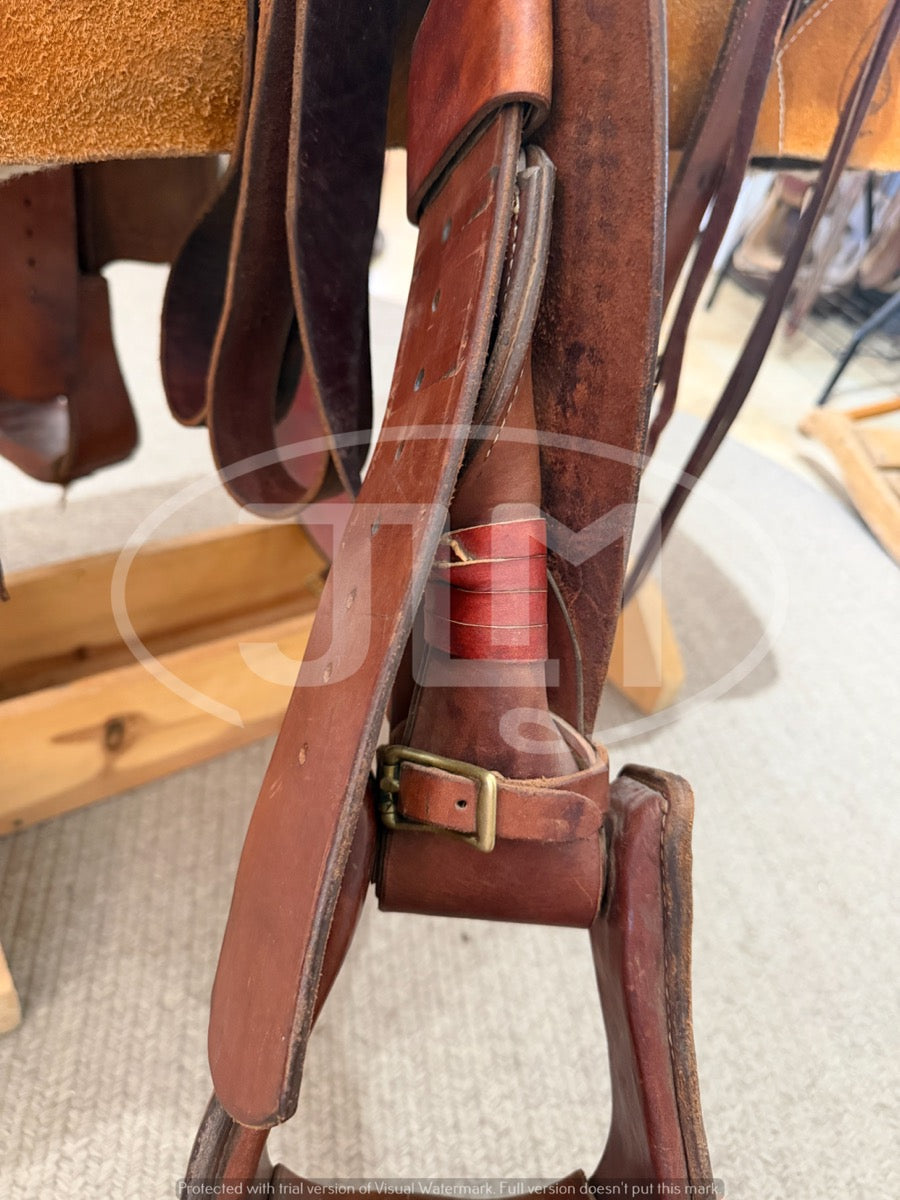 14.5" Ranch Roper Saddle by Tom's Saddle Shop Pinedale WY     S1131