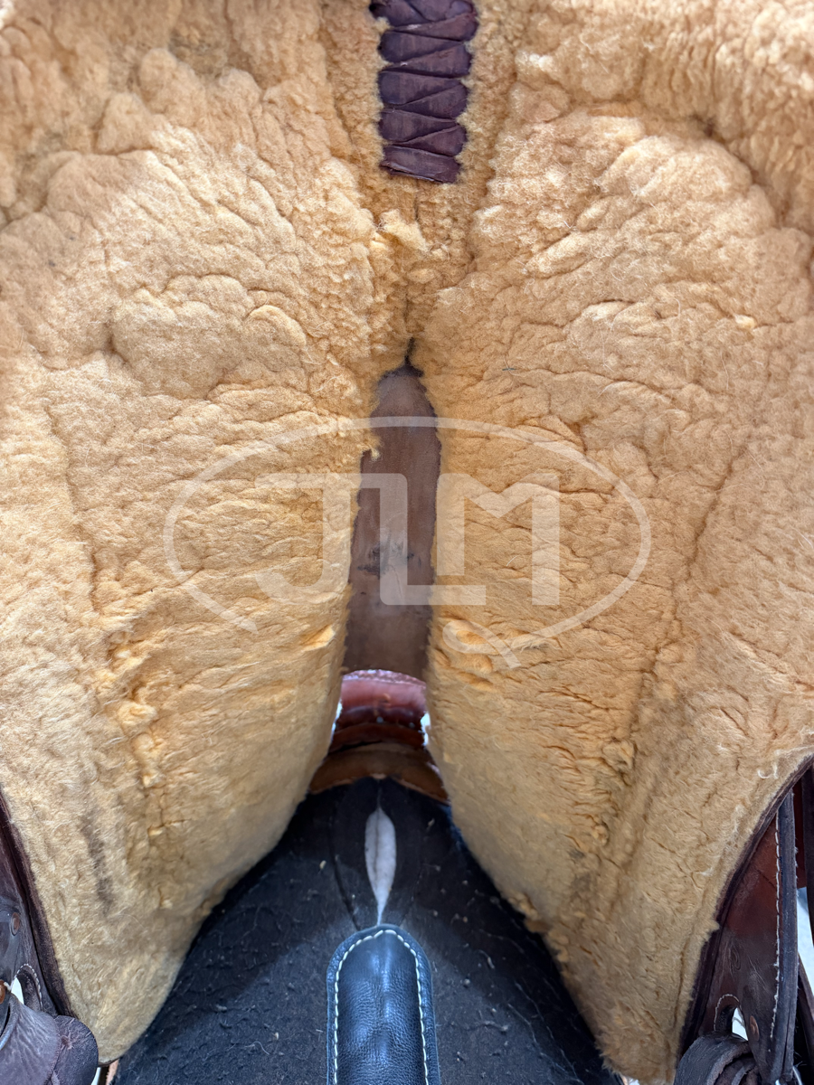 15.5" Cactus Will James Rancher Rope Saddle  SAD1114