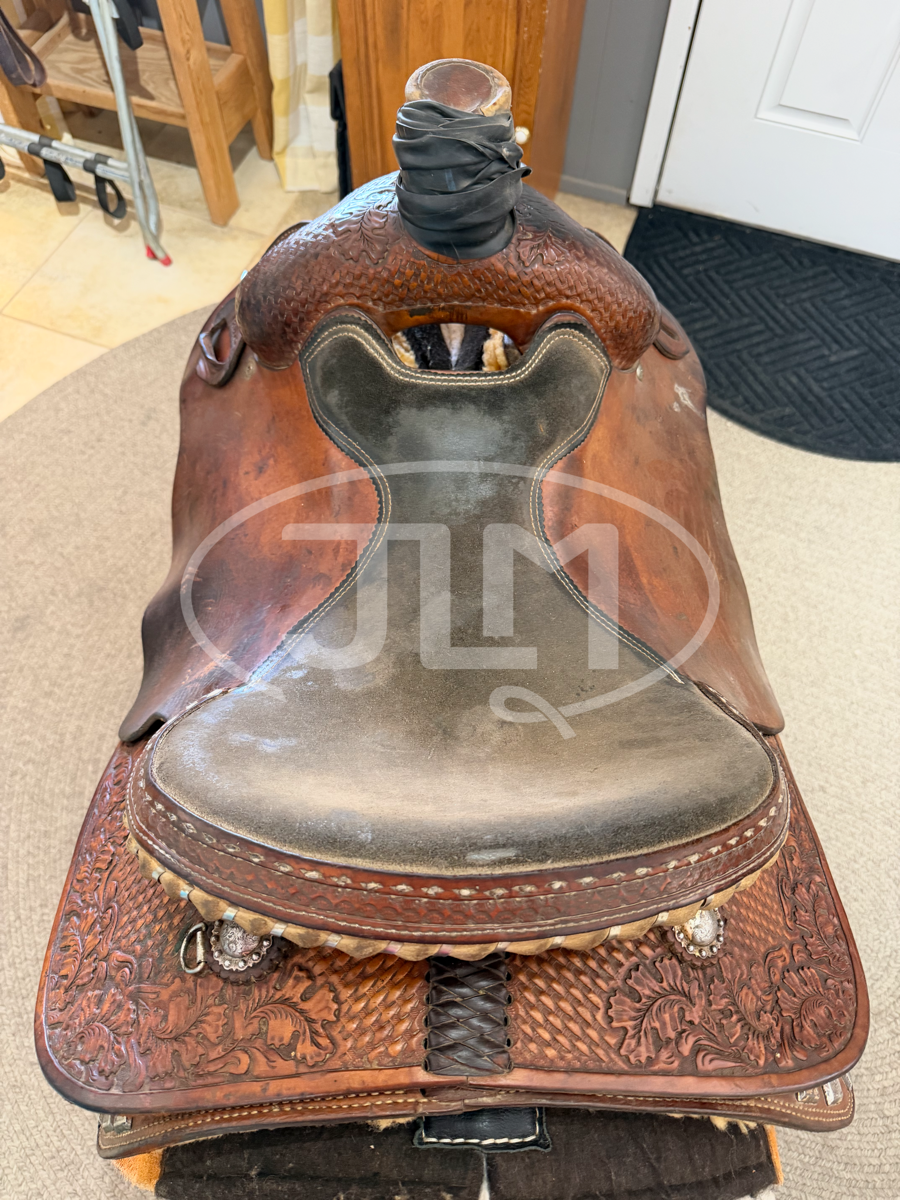 15" Twister Saddle Shop Team Roping Saddle