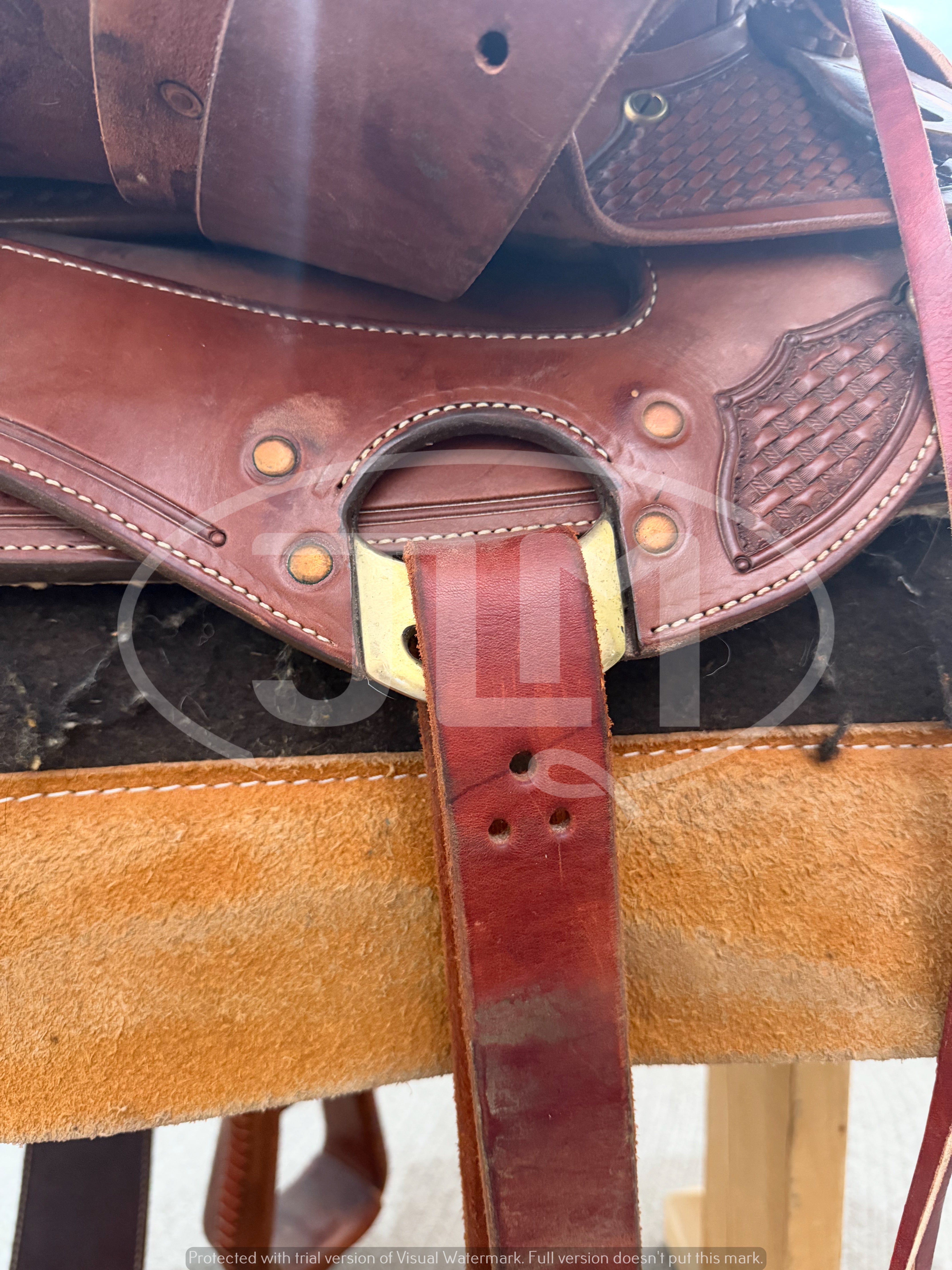 14.5" Ranch Roper Saddle by Tom's Saddle Shop Pinedale WY     S1156