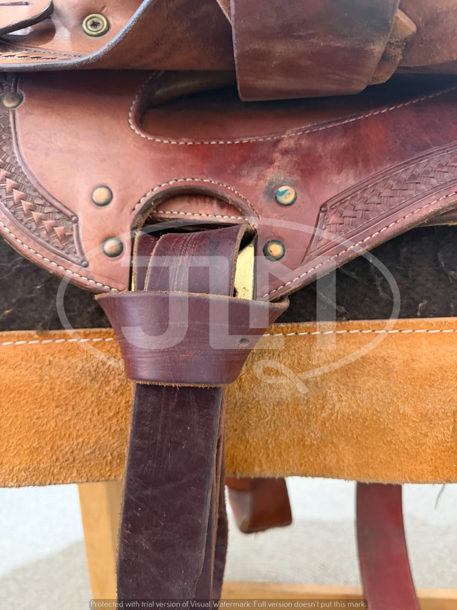14.5" Ranch Roper Saddle by Tom's Saddle Shop Pinedale WY     S1131