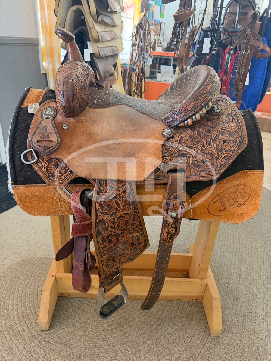 14.5" Reinsman Charmayne James C11 Barrel Saddle