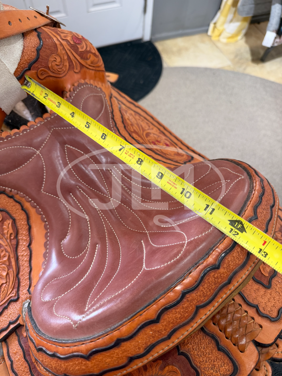 11.5" Wayne Clawson Custon Youth Kids Team Roping Saddle     S1116