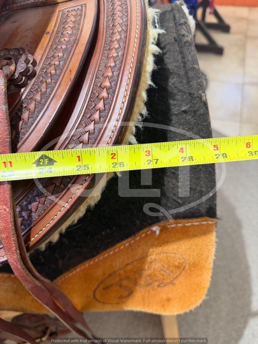 14.5" Ranch Roper Saddle by Tom's Saddle Shop Pinedale WY     S1131