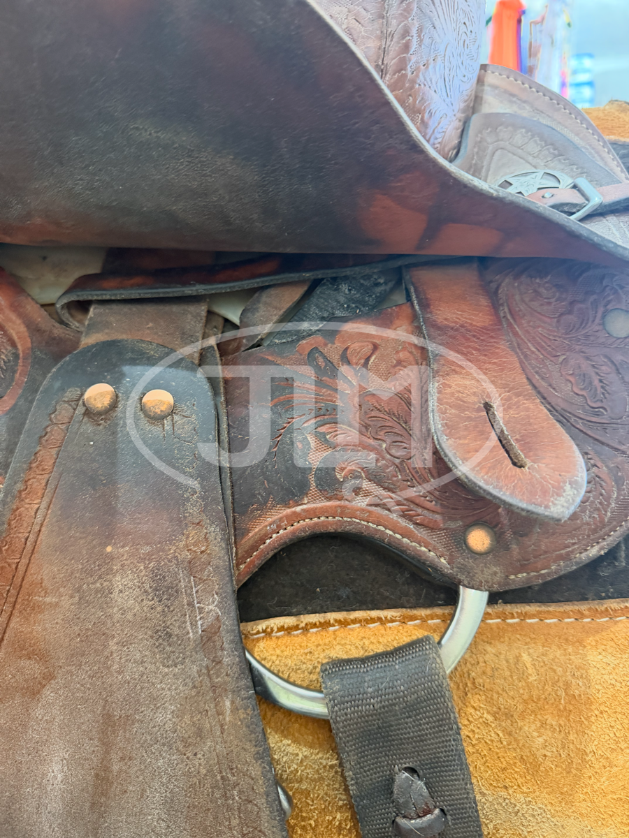 15" Circle Y Kelly Kaminski Shooting Star Barrel Saddle