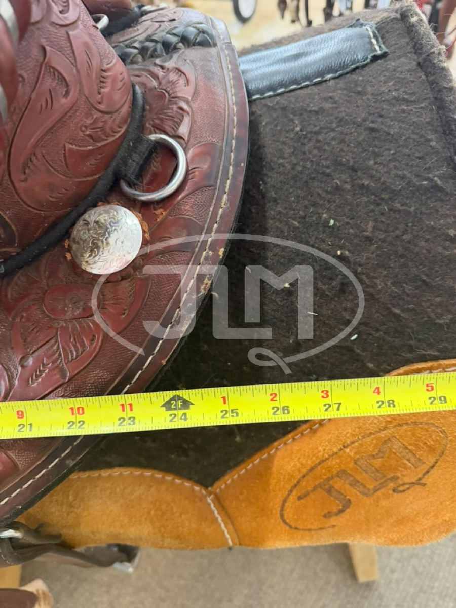 16" Bob Marshall Sports Saddle Debra Sibley Treeless Barrel Saddle