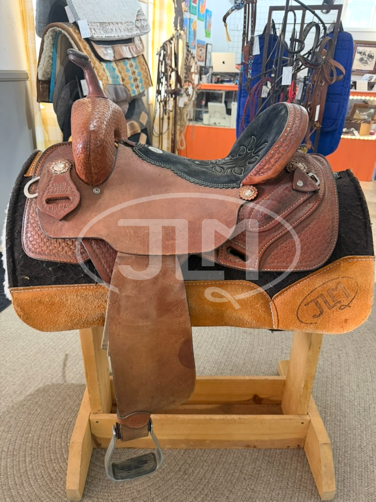 14.5" Double J Lynn McKenzie Nueva Barrel Saddle