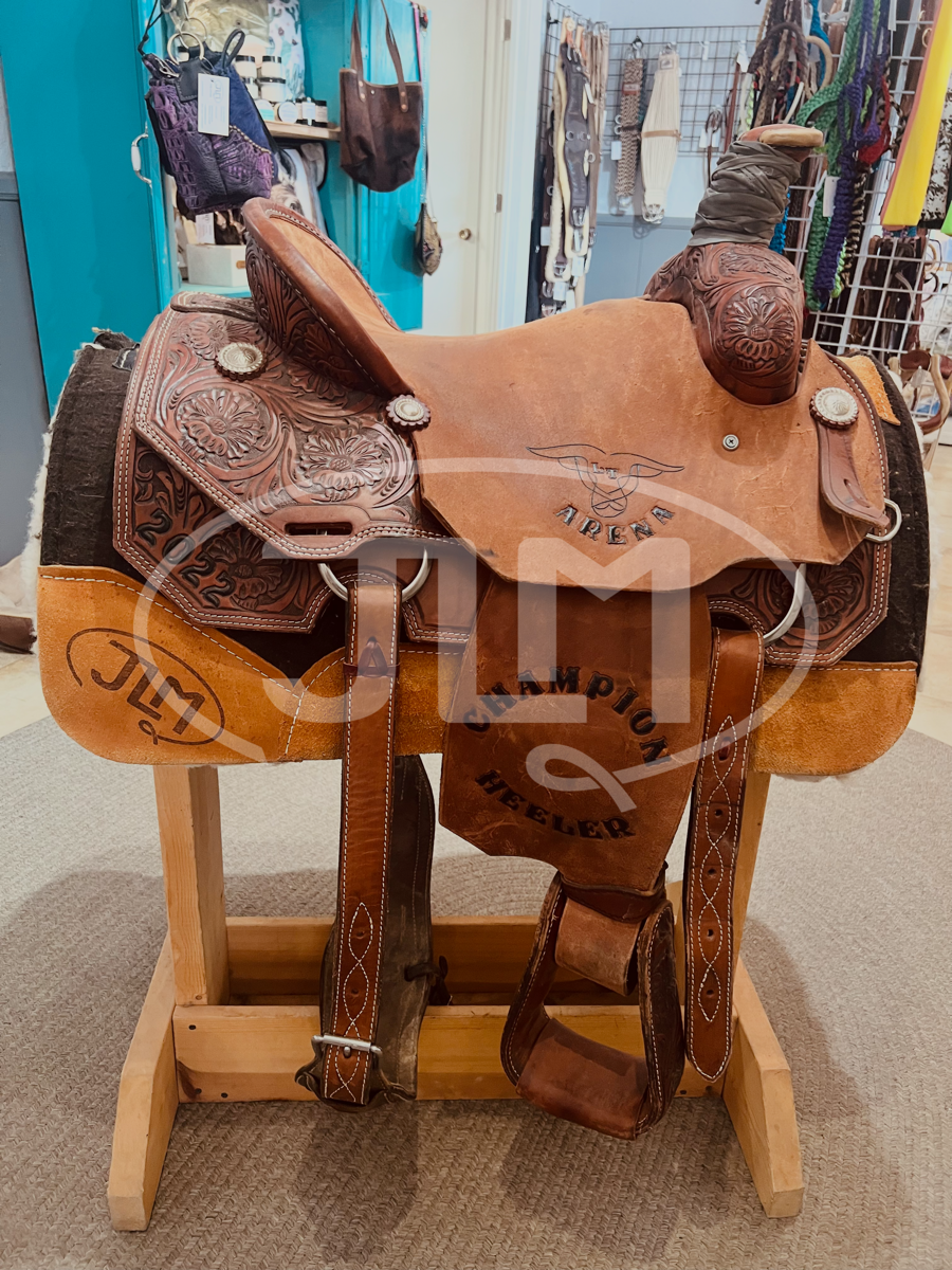 15" Team Roping Saddle by CROSS Saddles