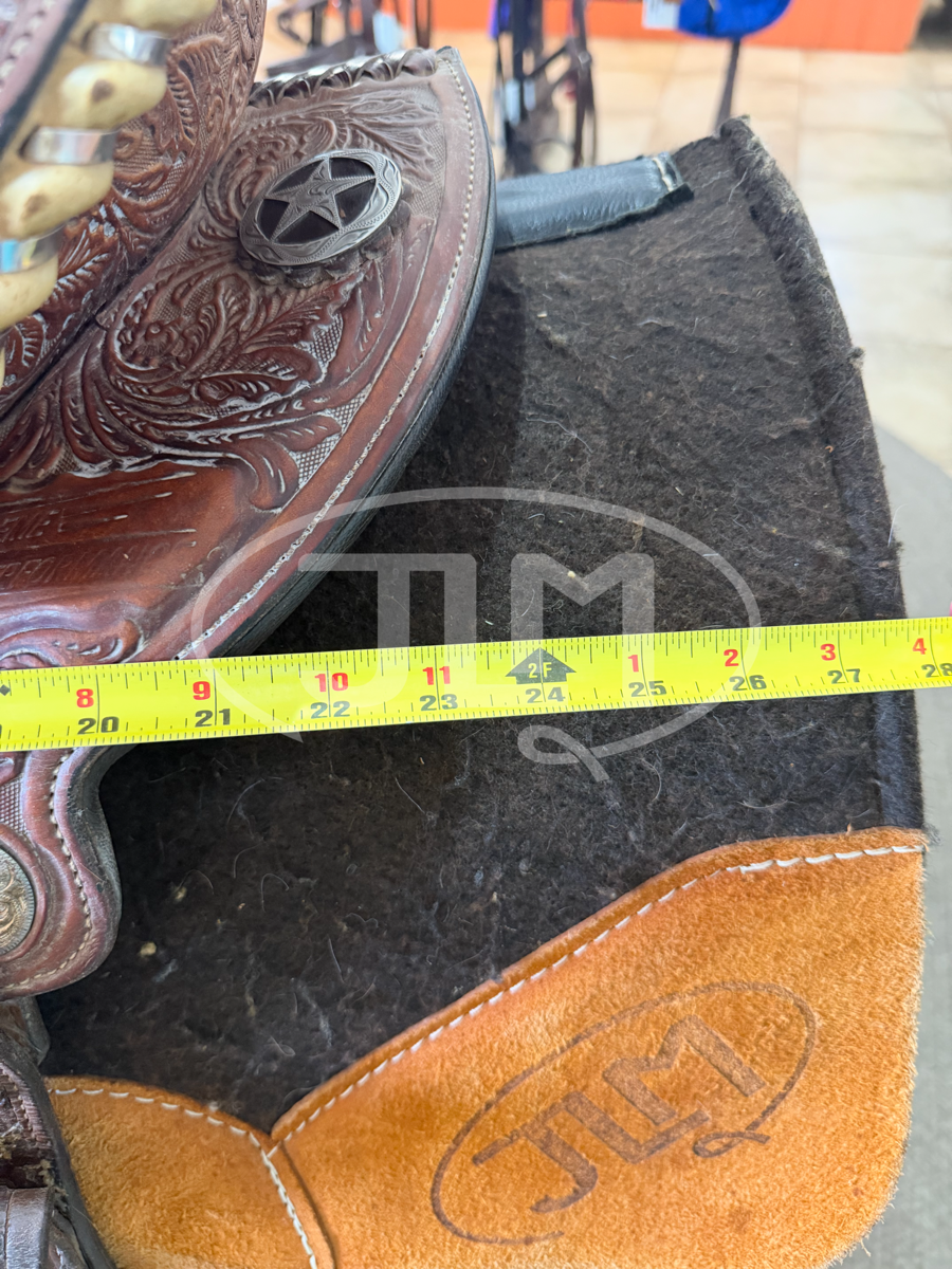 15" Circle Y Kelly Kaminski Shooting Star Barrel Saddle