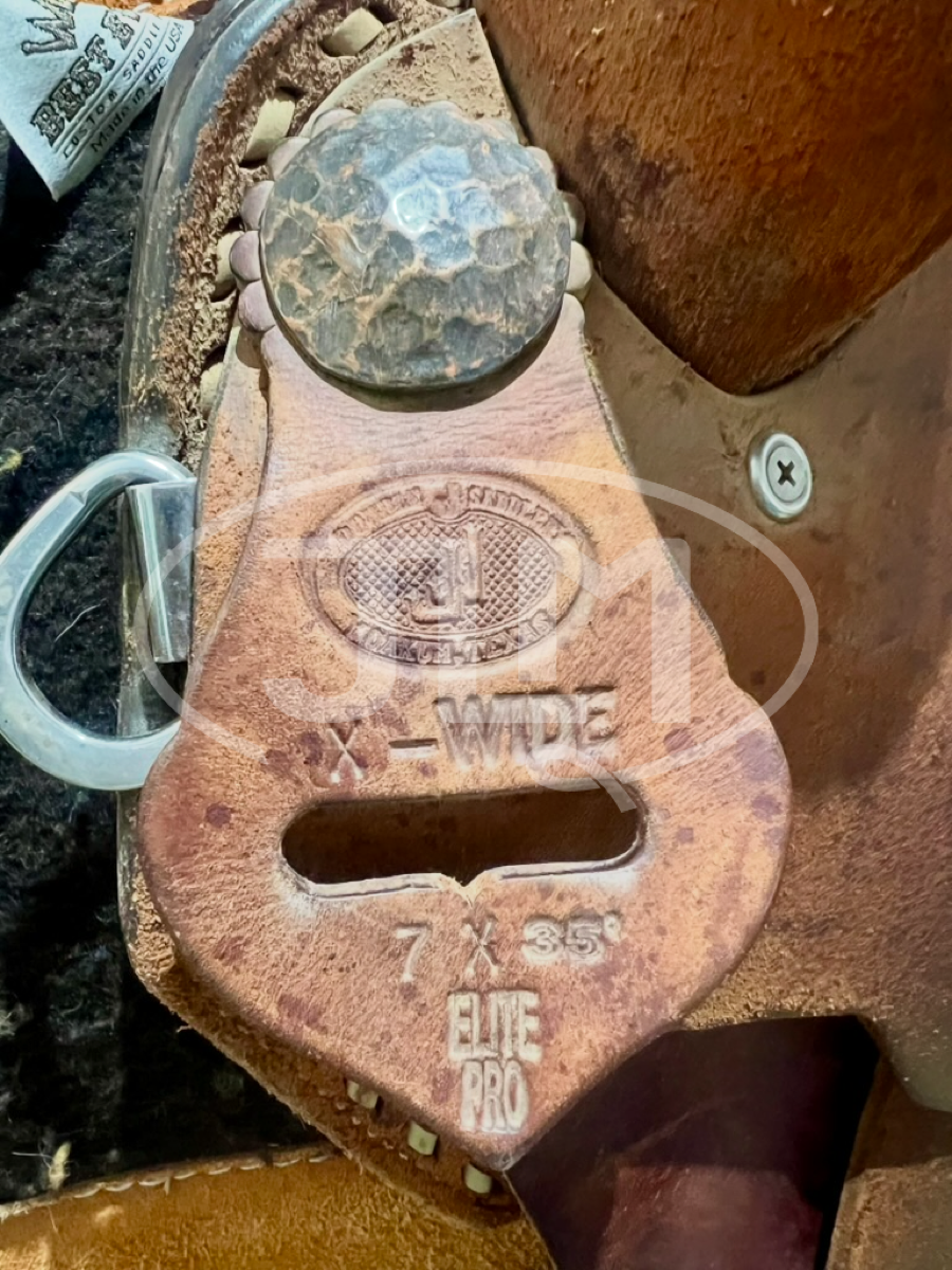 14" X Wide Double J Elite Pro Barrel Saddle