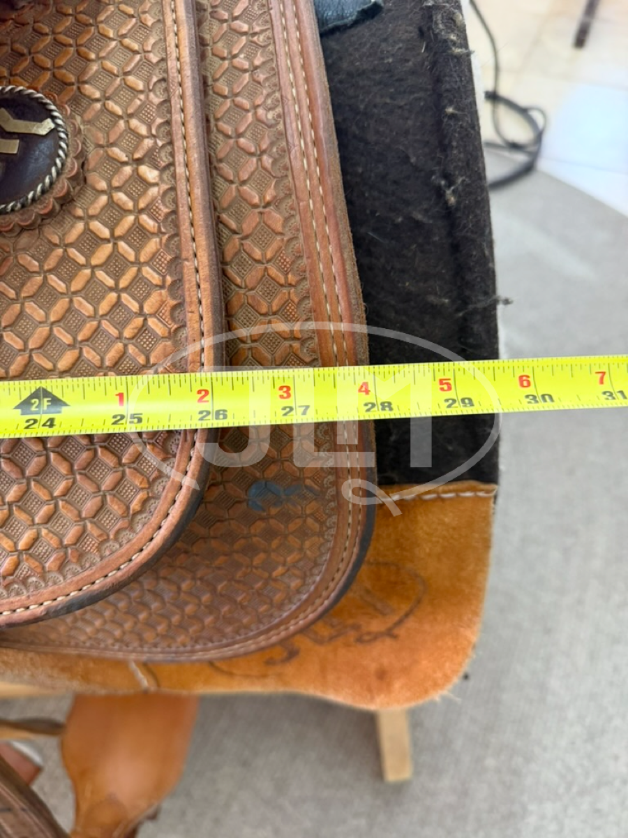 15" Carson River Bar M Team Roping Saddle
