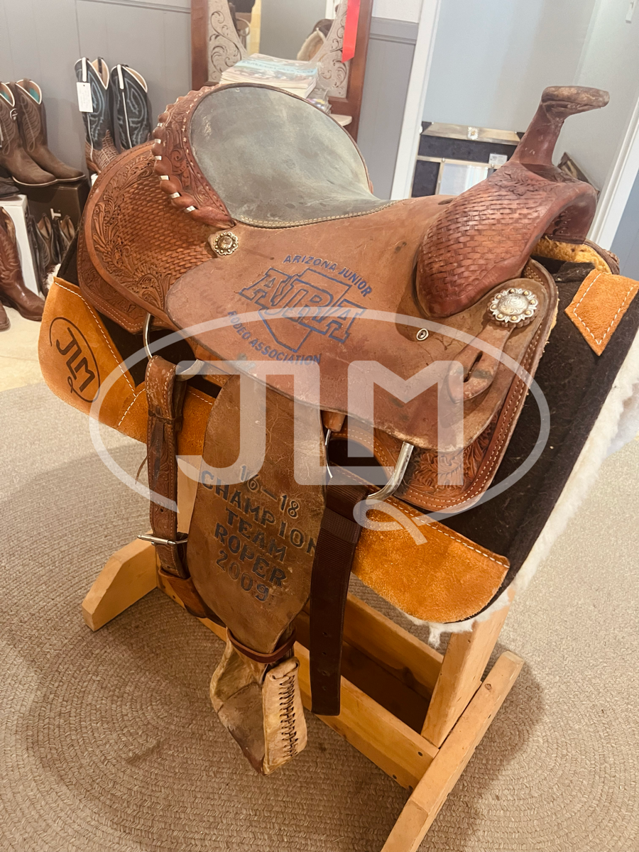 15" Twister Saddle Shop Team Roping Saddle